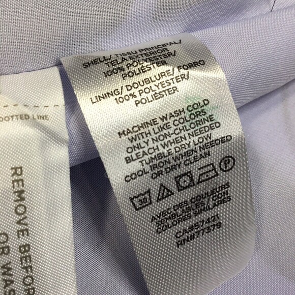 Ann Taylor Lavender Blue NEW Front Floral Print Lined Mini Skirt SZ 10P - Picture 6 of 9